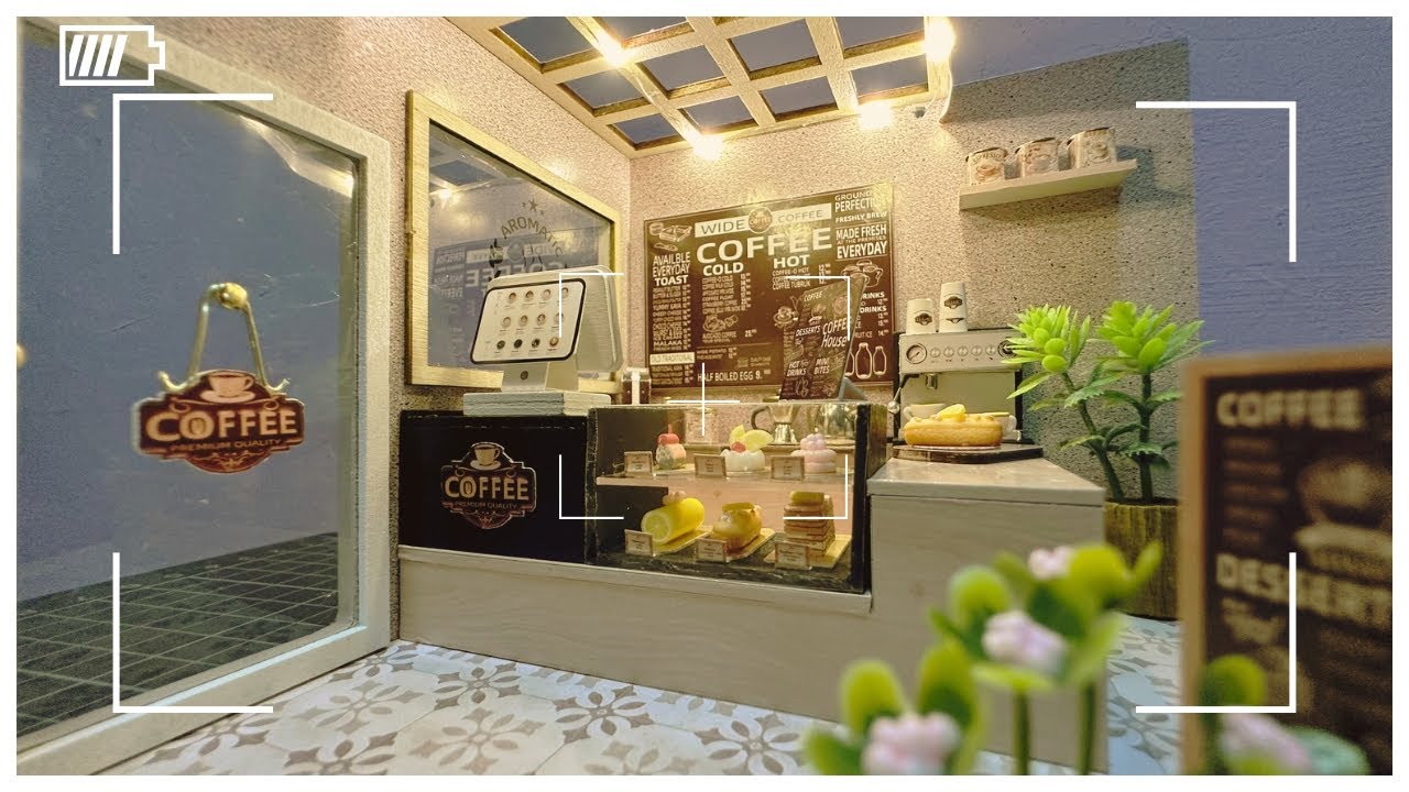 【DIY HOUSE】【CUTE ROOM】我的小場景系列 - 悠然咖啡店 || My Little Scene Series - Leisurely coffee shop【智趣屋】