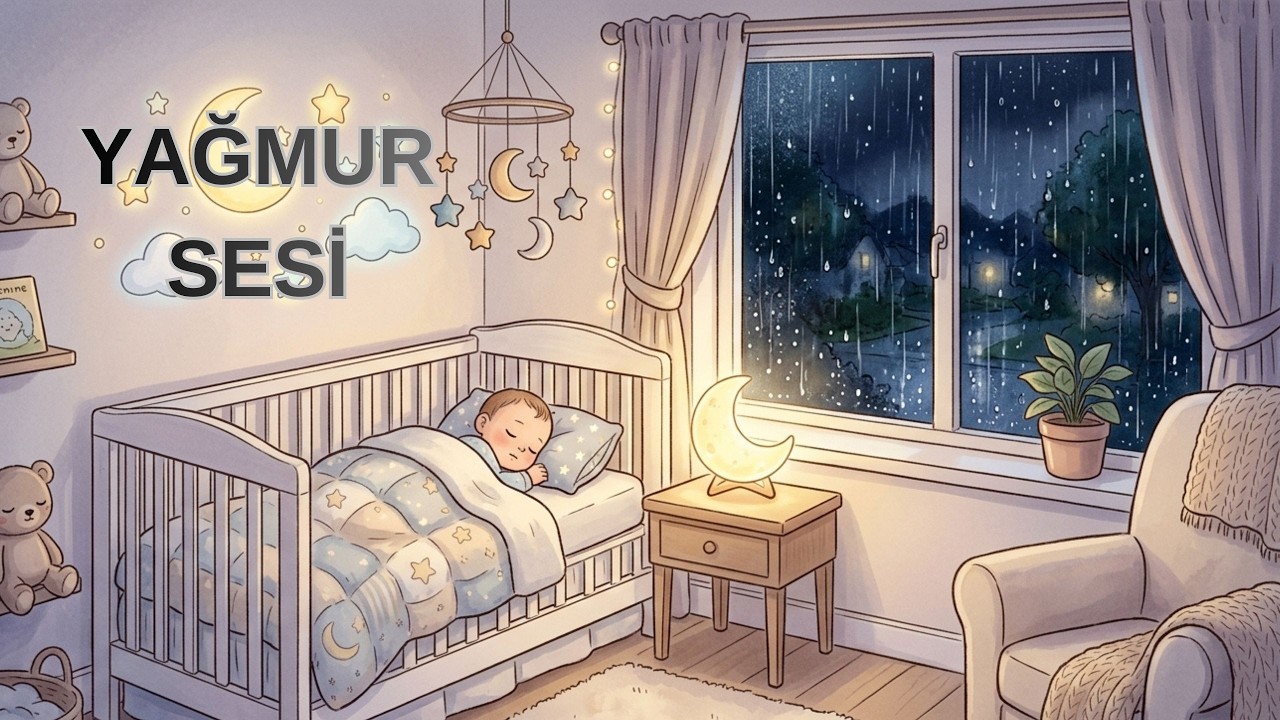 Yağmur Sesi 1 Saat | Bebekler İçin Rahatlatıcı Uyku Sesi | Rain Sound for Sleep