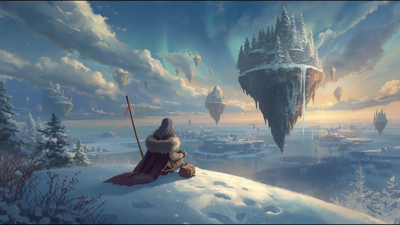 Twilight Pines — Relax 1 Hour in Floating Winter Forests