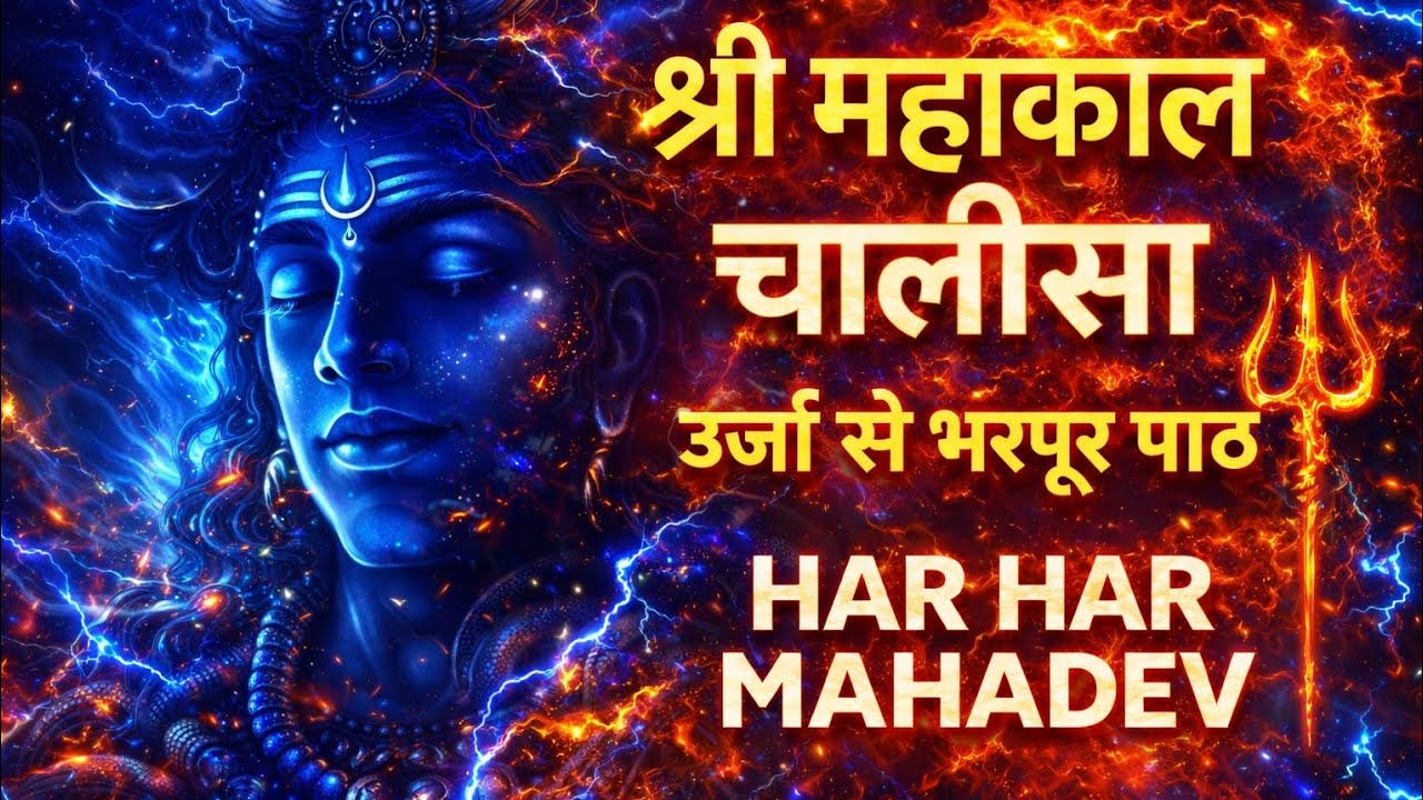 श्री महाकाल चालीसा 🔥 ऊर्जा से भरपूर पाठ | Powerful Mahakal Chalisa | Har Har Mahadev 2026