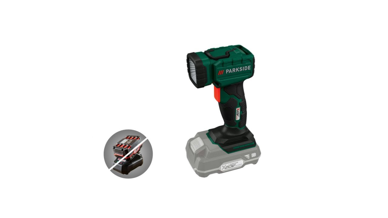 Lanterna reincarcabila Parkside 20V PLHLA 20 Li A1 Unboxing & Test