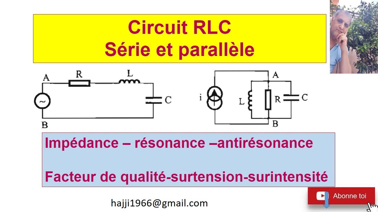 Circuit RLC série et parallèle : résonance et antirésonance