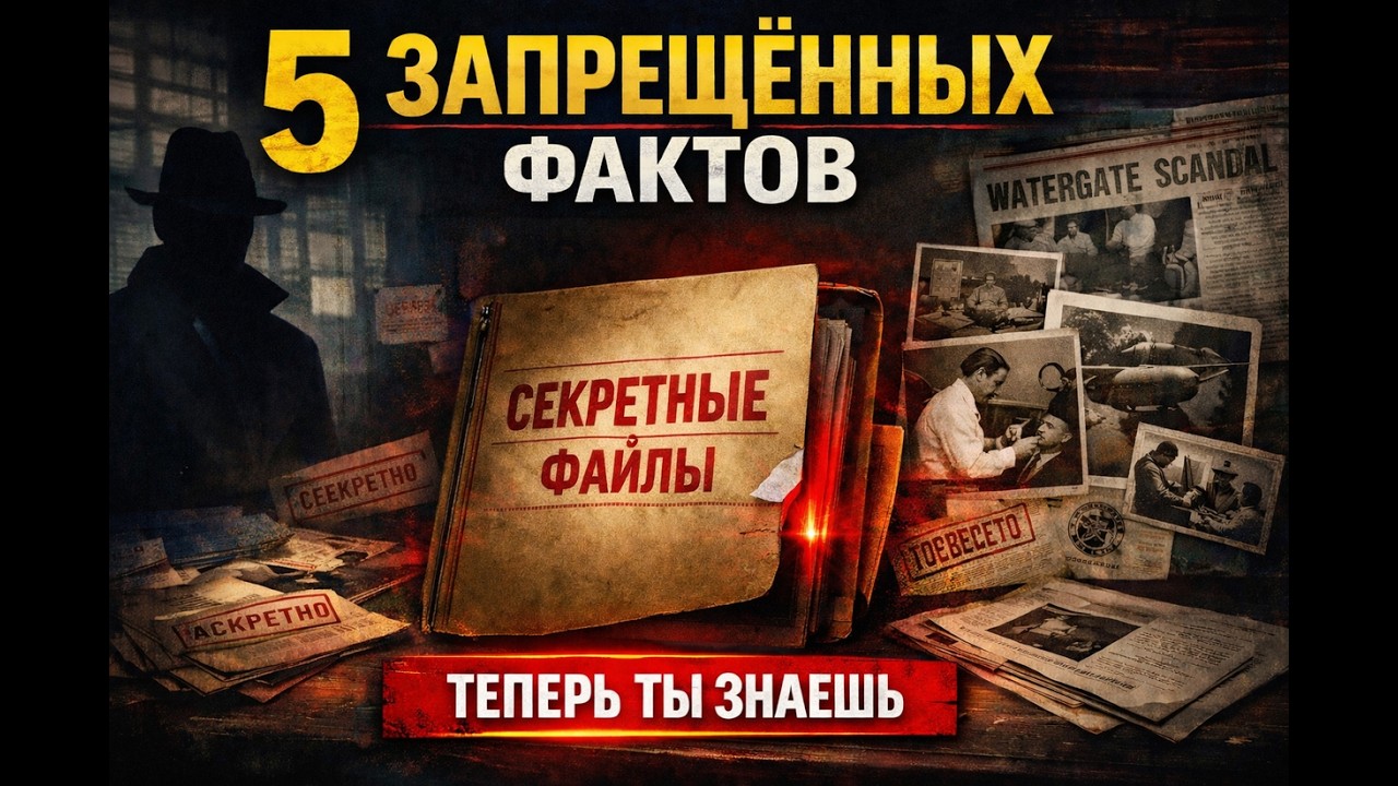 5 Запрещённых фактов, которые скрывали  десятилетиями.