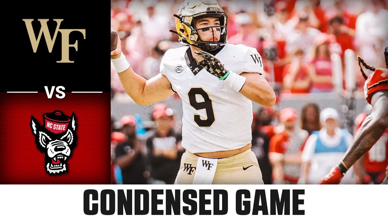 Wake Forest vs. NC State Condensed Game | 2024 ACC Football