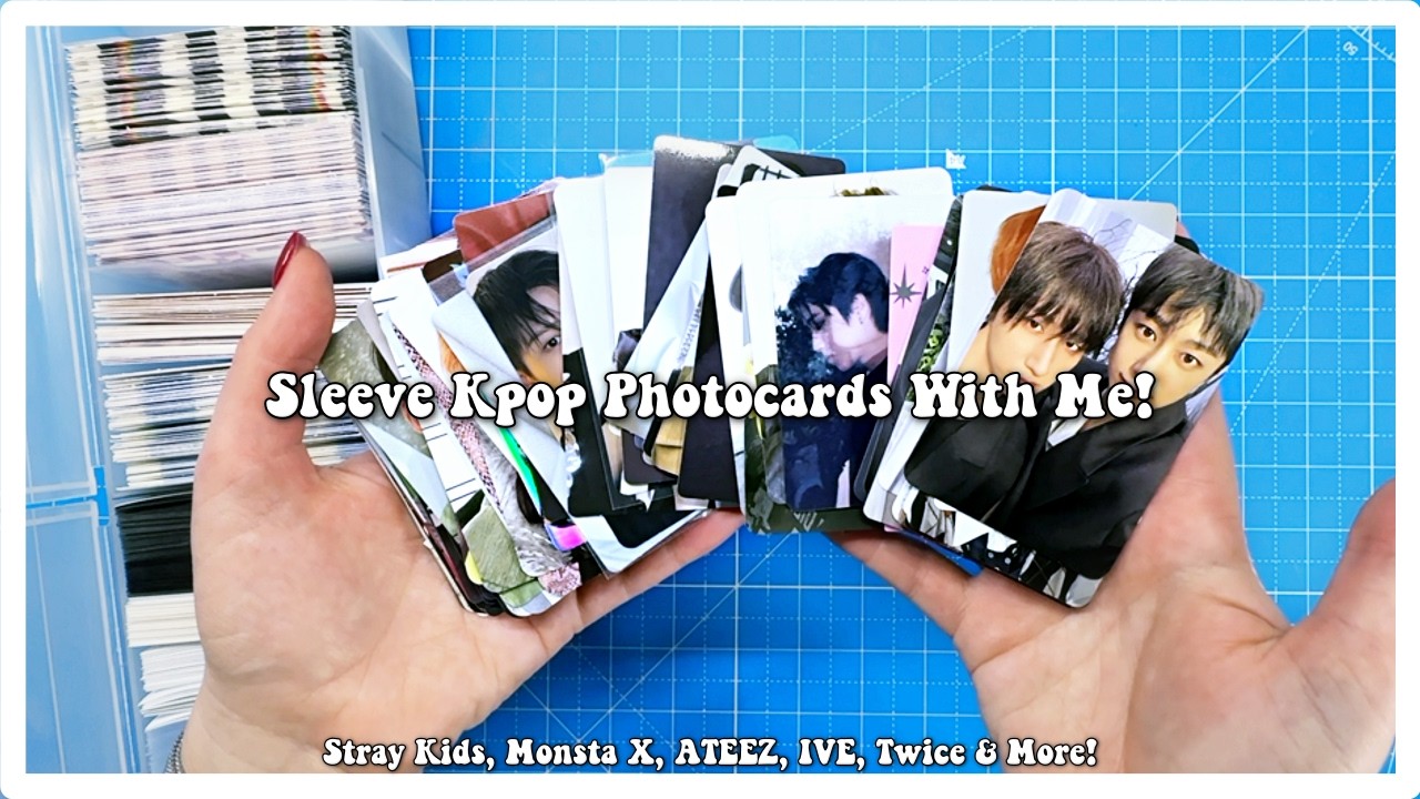 Sleeve Kpop Photocards With Me! ☁️ Prepping for the 1st Sorting PC Video of 2026!