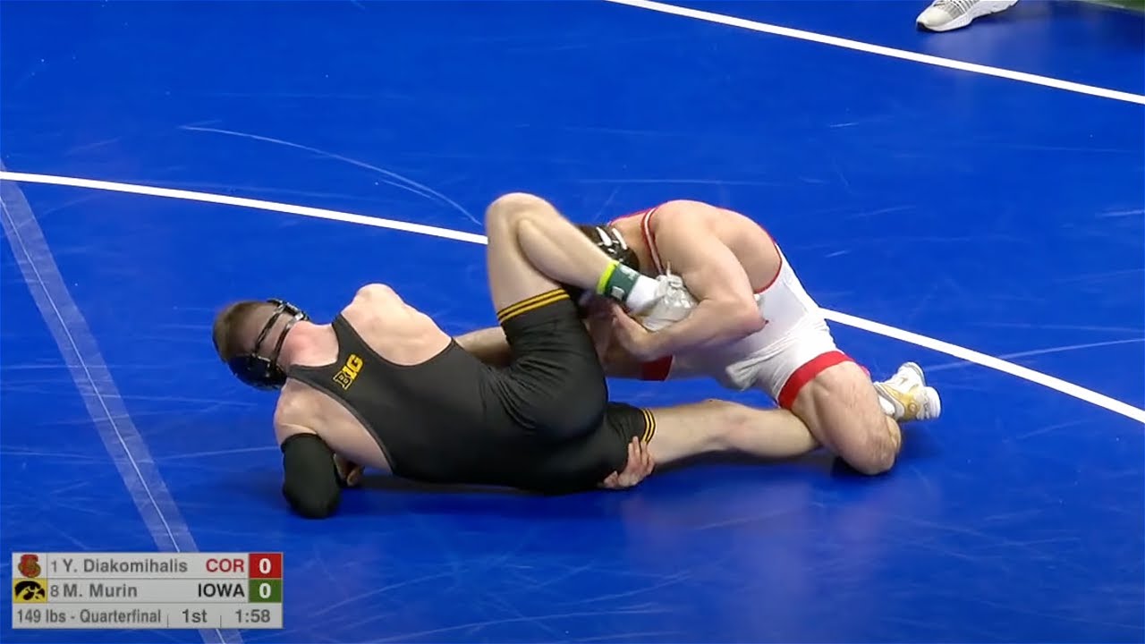 149lbs Yianni Diakomihalis (Cornell) vs Max Murin (Iowa)