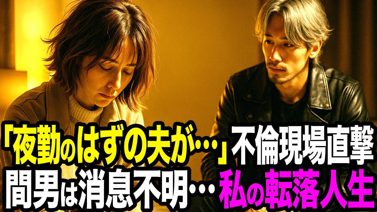 【シタ妻】「夜勤のはずの夫が…」仲間と踏み込まれ不倫現場直撃→間男は職も家も失い消息不明…地獄へ真っ逆さまの転落人生【修羅場朗読】