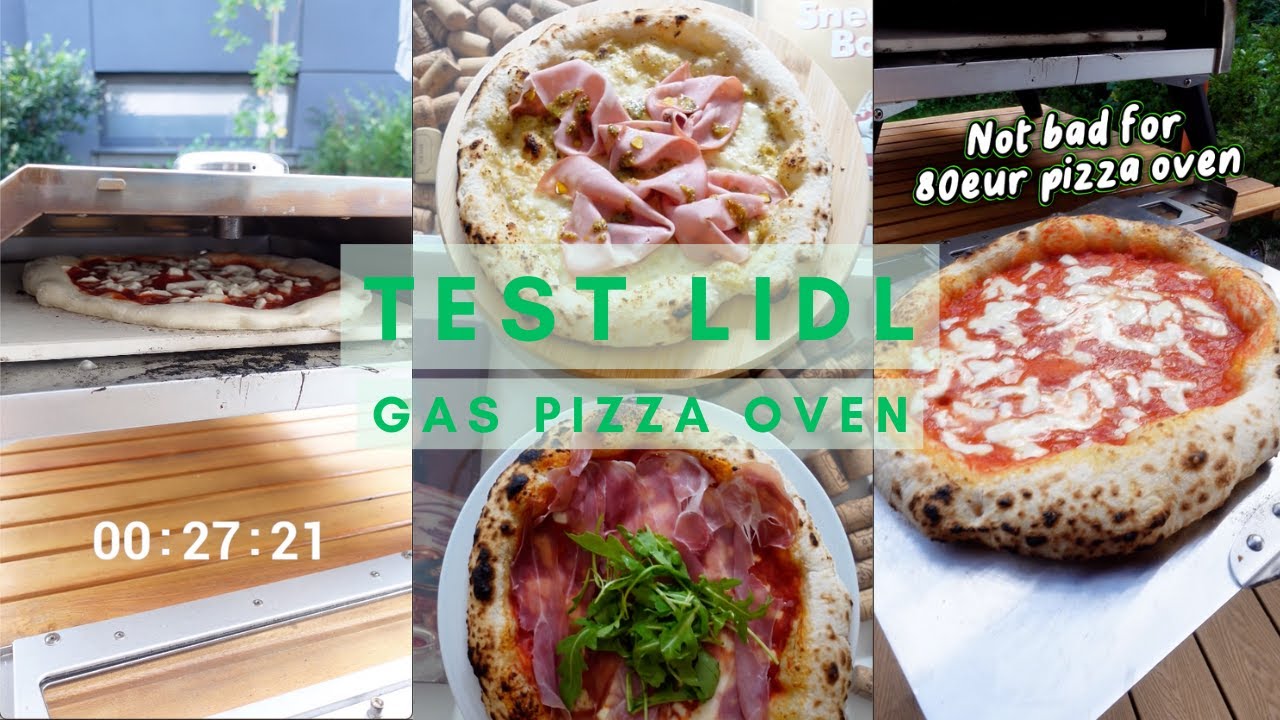 Pizza napoletana cooked in the 80 euros LIDL pizza gas oven - Cheap and amazing for its price.