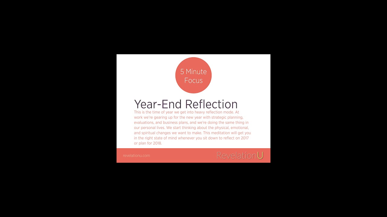 Year-end Reflection