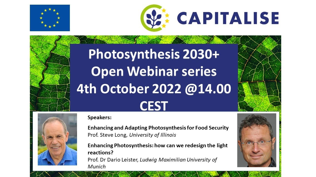 Photosynthesis 2030+ Webinar series October 2022