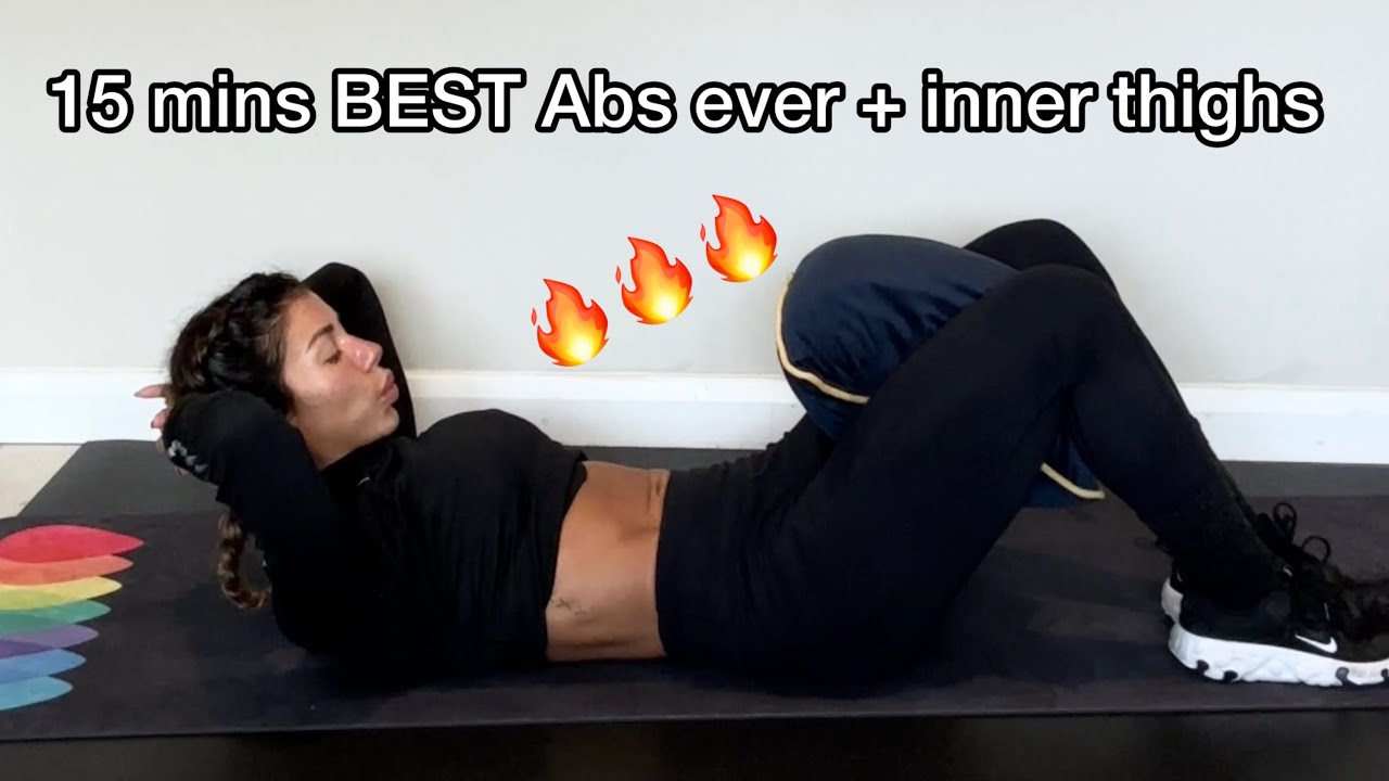 15-минутный комплекс упражнений на пресс и внутреннюю поверхность бедра | Лучший пресс в мире + у...