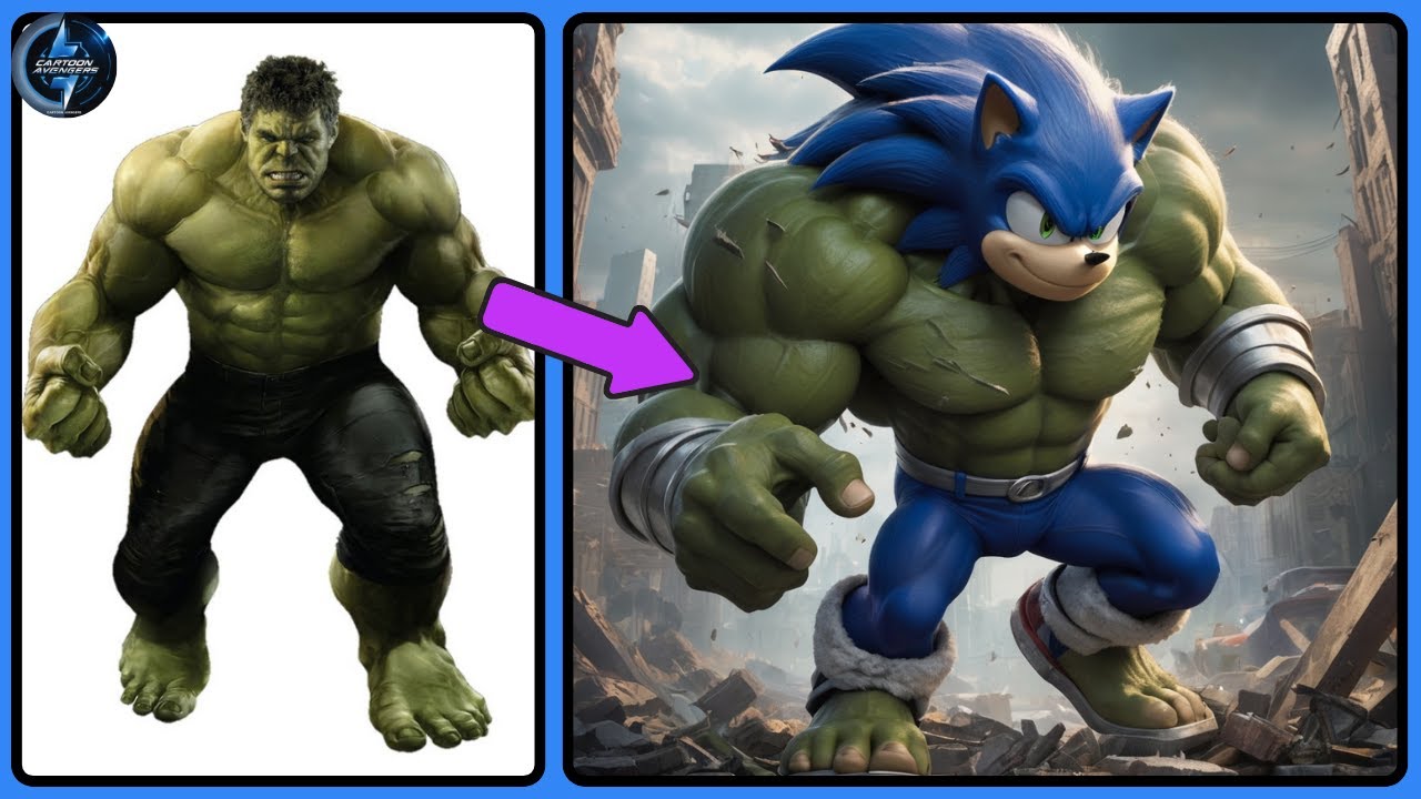 AVENGERS But SONIC 🔥 All Characters (marvel & DC) 2024💥