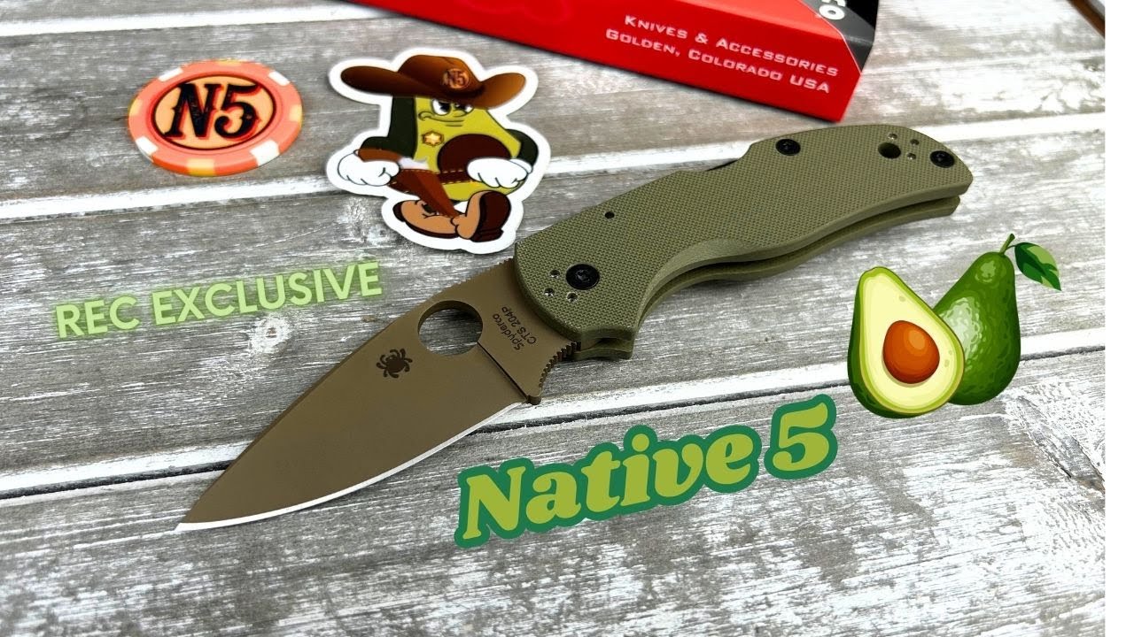 Мой первый Avacado Spyderco 🥑 Эксклюзив Native 5 REC