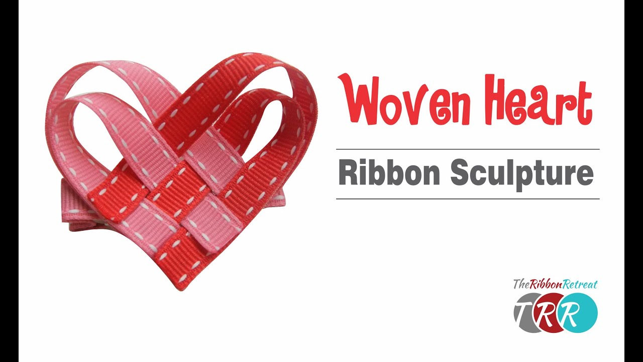 How to Make a Woven Heart Ribbon Sculpture - TheRibbonRetreat.com