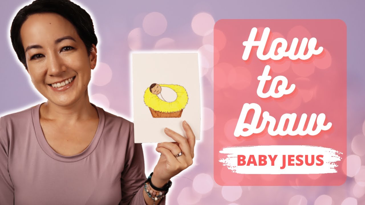 How to Draw Baby Jesus step-by-step