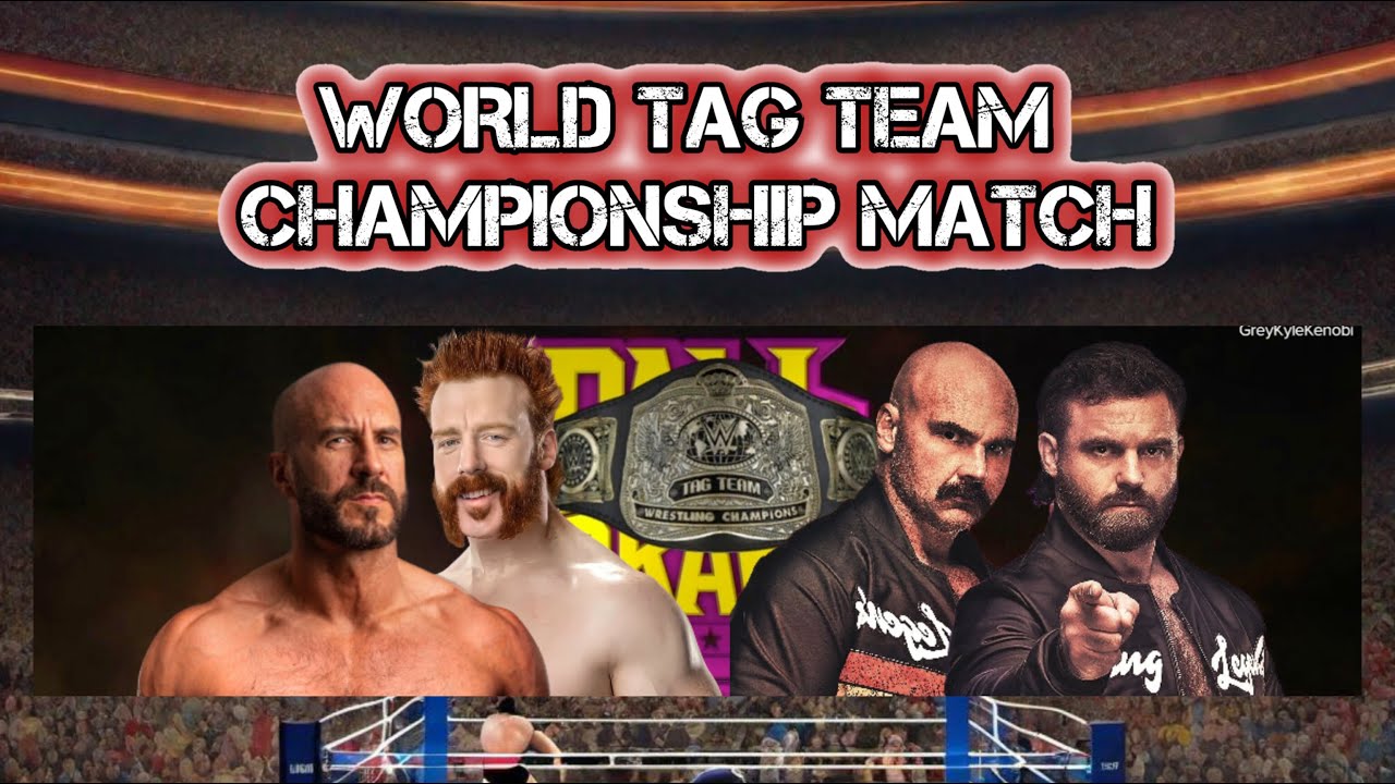 FTR (Dax Harwood & Cash Wheeler) vs The Bar (Sheamus & Claudio) WWE World Tag Title Match