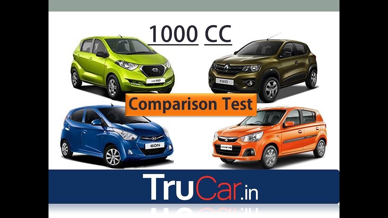 1000cc में Best Car कोन सी है Alto k10 vs Redi go vs Kwid vs Eon in 2017 | Trucar