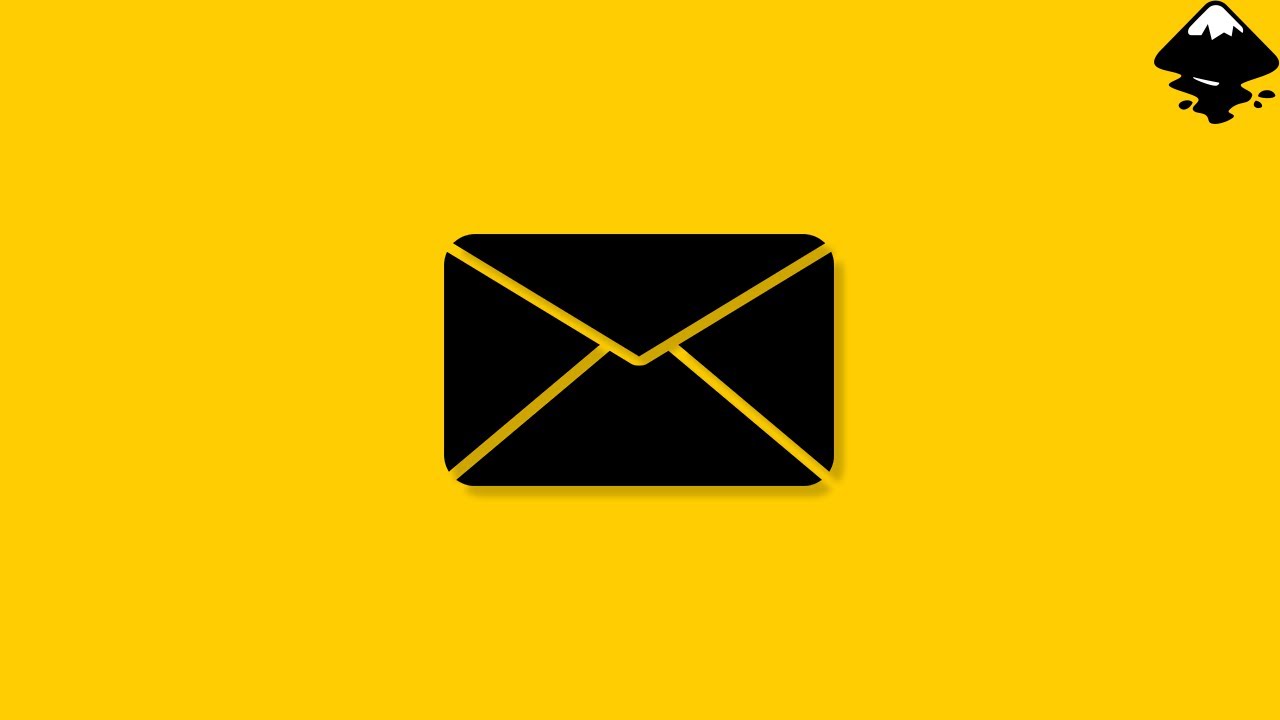 How to create an envelope icon in Inkscape