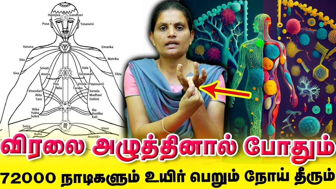 72000 நாடி நரம்புகள் சீராகி நோய் தீர்க்கும் இப்படி விரலை அழுத்தினால் | Yogam