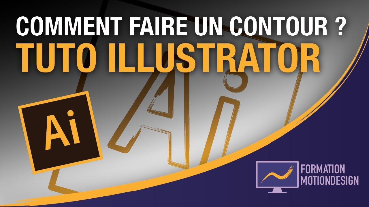 Comment faire un contour sur illustrator ? - Tuto débutant Illustrator