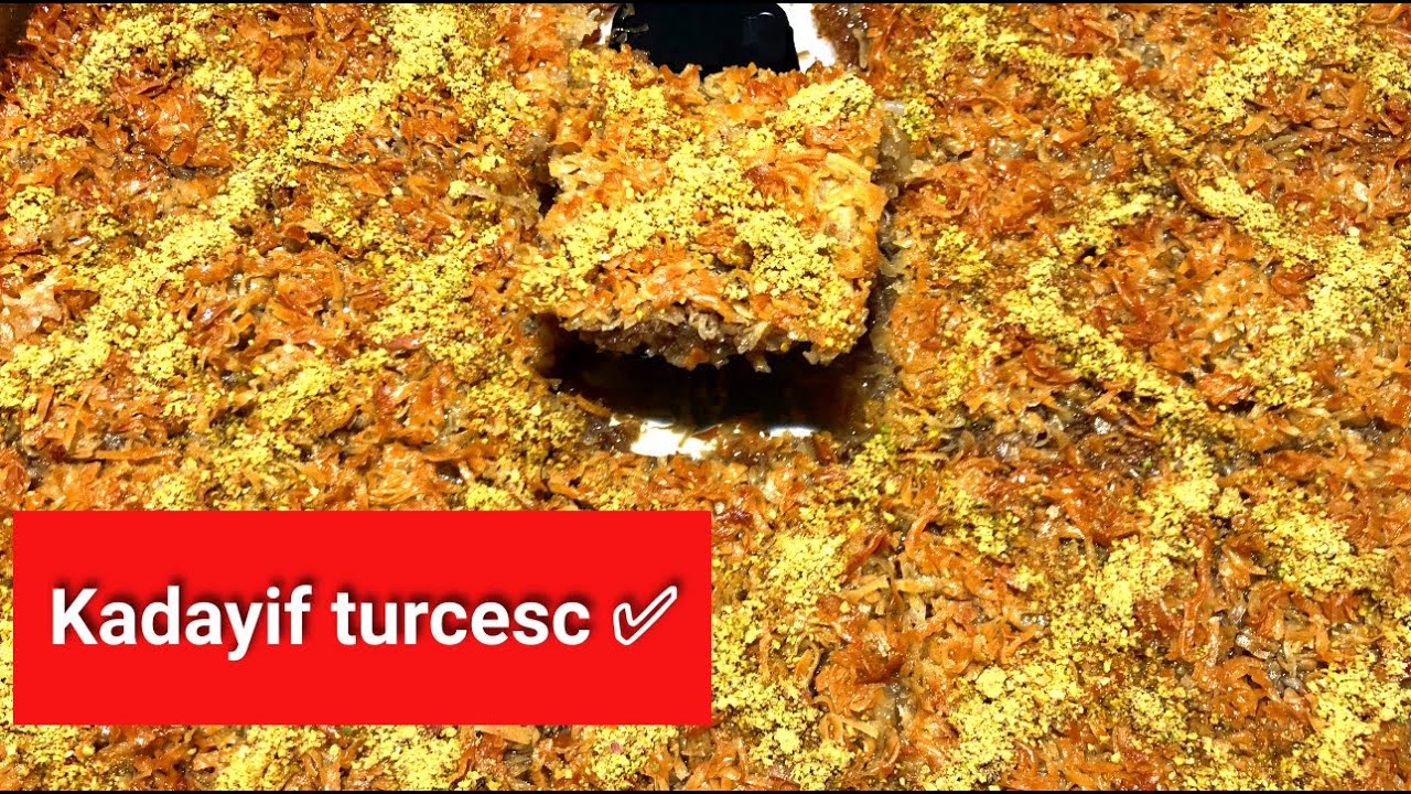Reteta de KADAYIF -😍 Cadaif turcesc cu NUCA