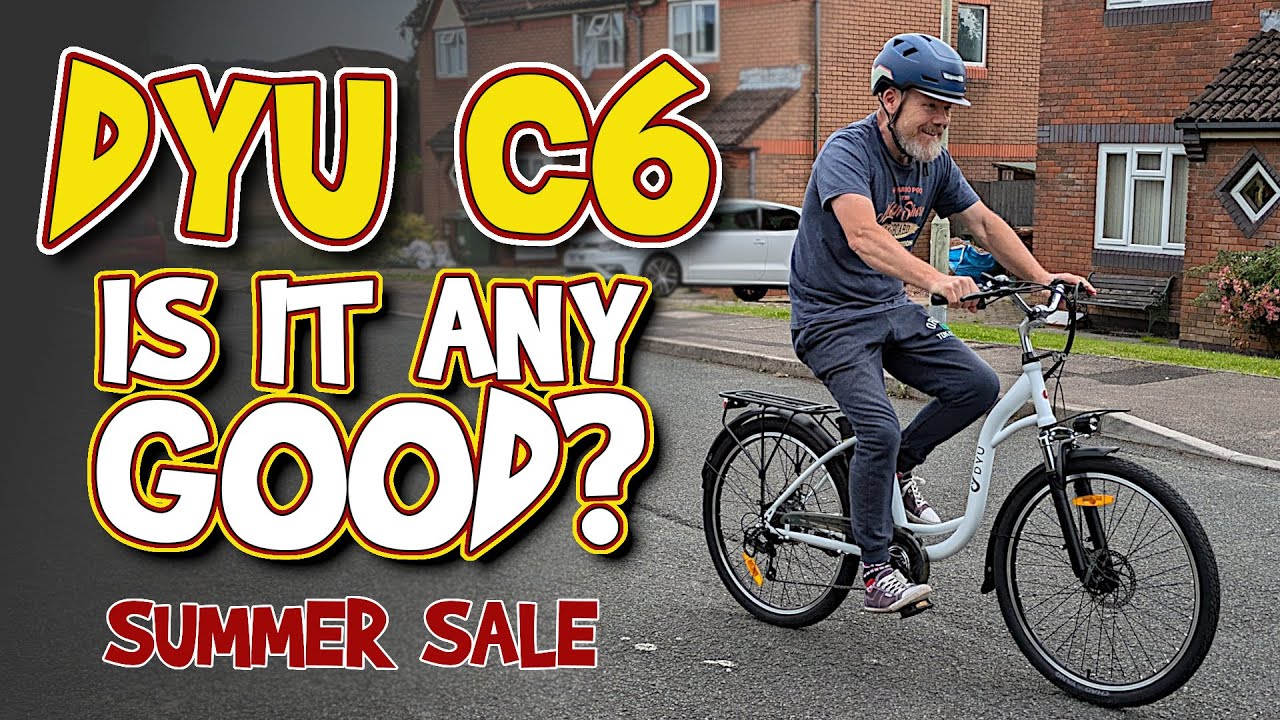 DYU C6 The Affordable Step Thru City Electric Bike Review with carrying Capacity .