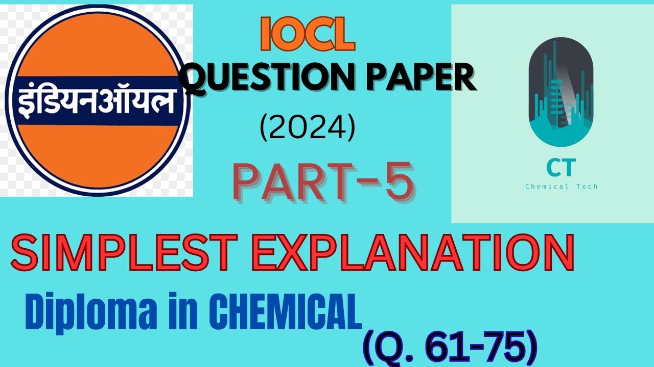 IOCL Question Paper 2024|Simplest Explanation✅|PART-5| IOCL Recruitment 2024|