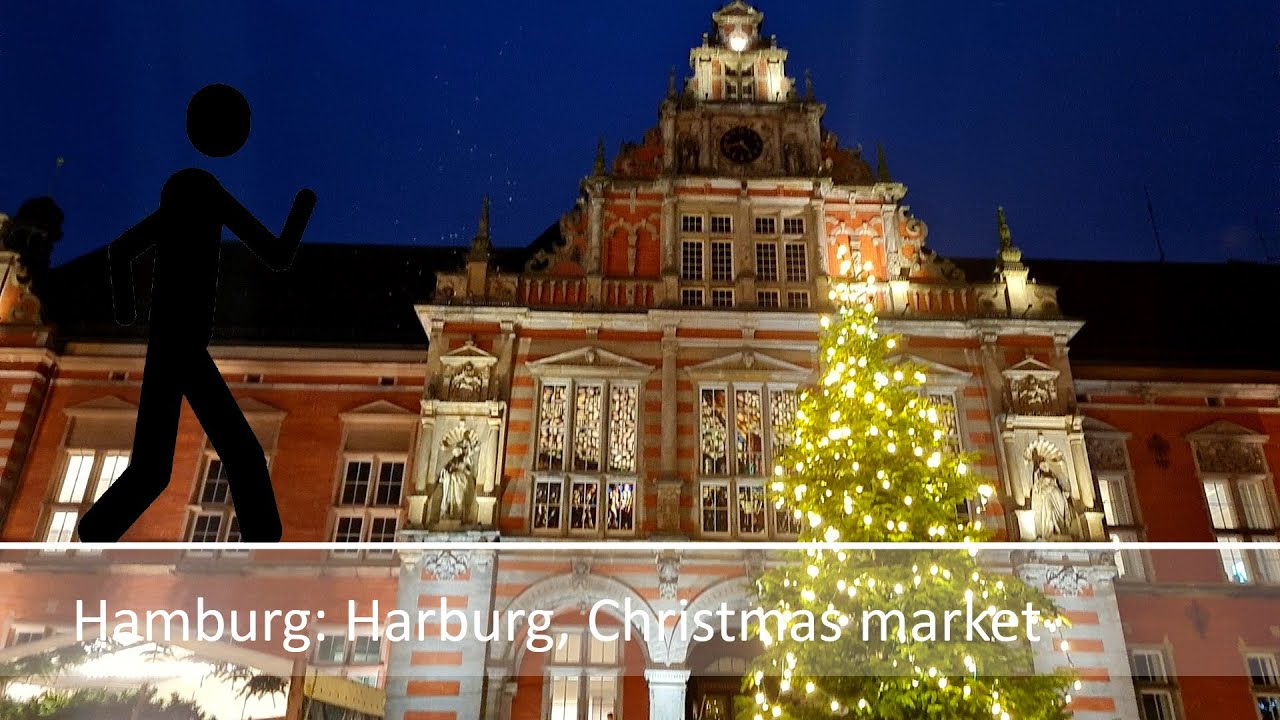 Der Geher in Hamburg: Harburg, Christmas market