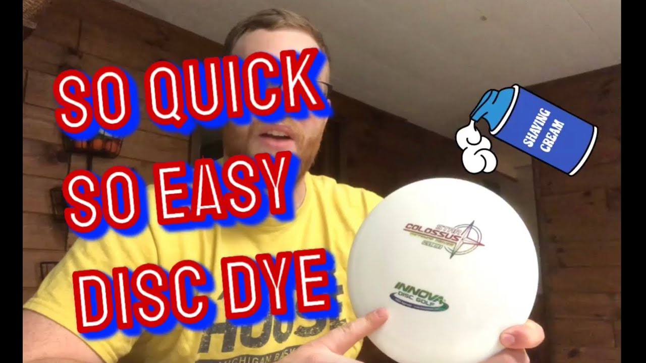 Quick and EASY DIY Disc Dyeing. shaving cream and powdered dye technique.