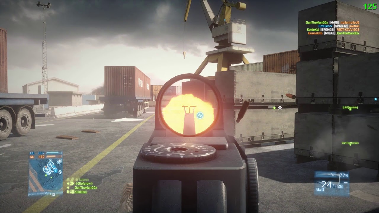 BF3 Noshahr canals TDM - 106-21 M16A3 Gameplay [PC]