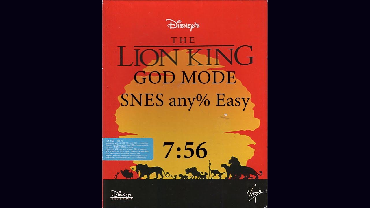 The Lion King (SNES) God Mode 7:56