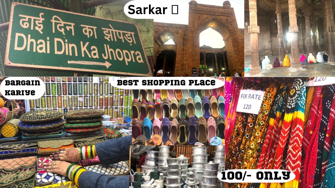 DHAI DIN KI JHOPDI AND LOTS OF SHOPPING 🙈 || SIRF 100/- KA DUPATTA 😱|| #ajmersharif #vlog #enjoy