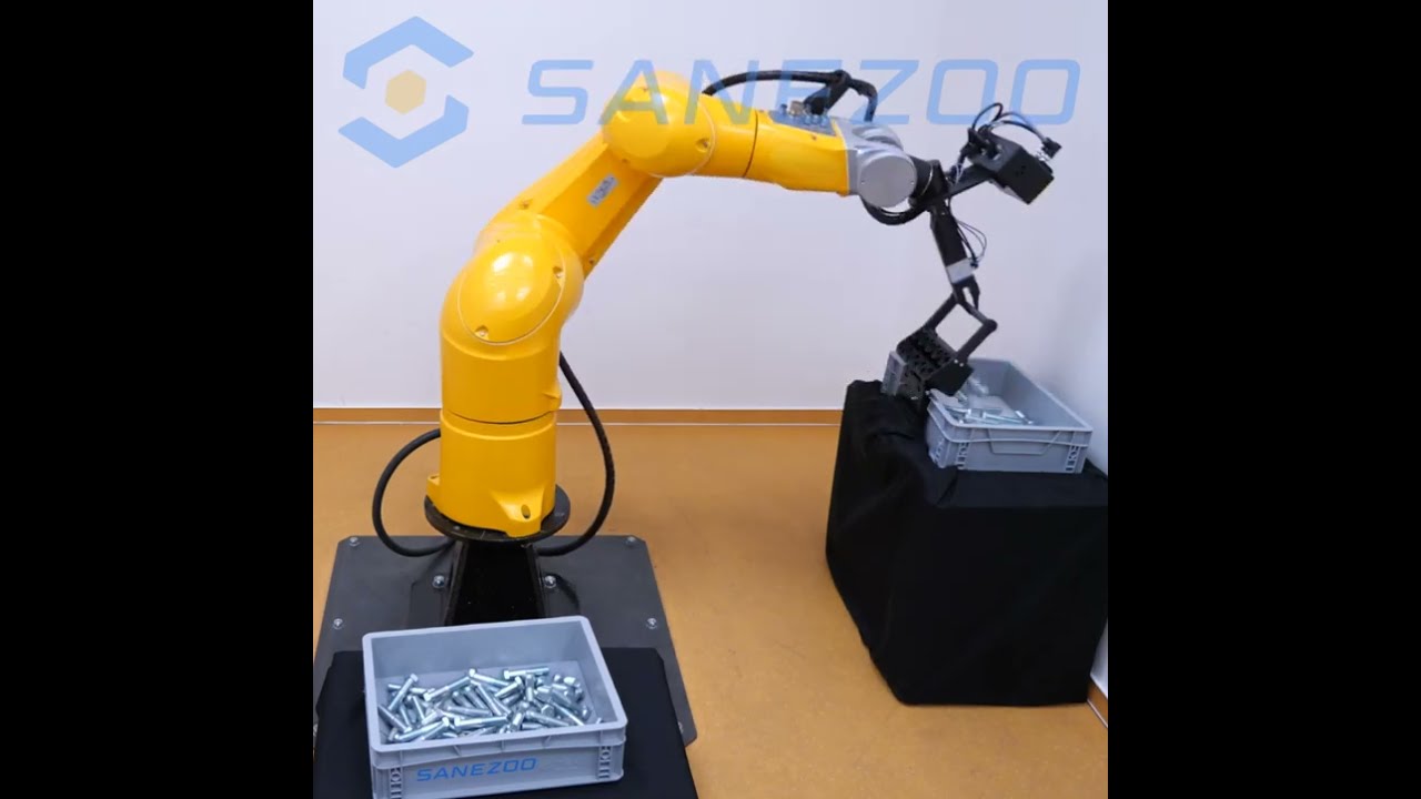 3D Bin Picking of shiny bolts with 100% pickability and precise feeding