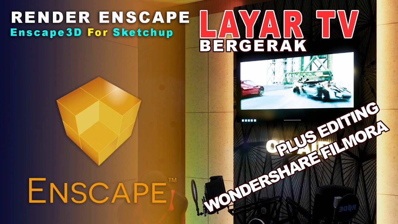 Render Enscape Layar TV