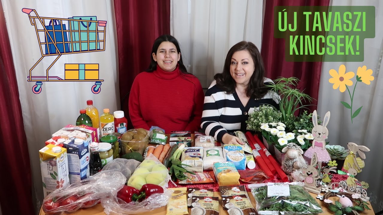 NAGY BEVÁSÁRLÁS ÉS ÚJ TAVASZI KINCSEK! MIT FŐZZÜNK?