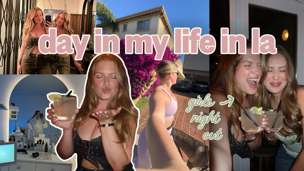 day in my life in la 🌴 running, going to a head spa, girls night out + more