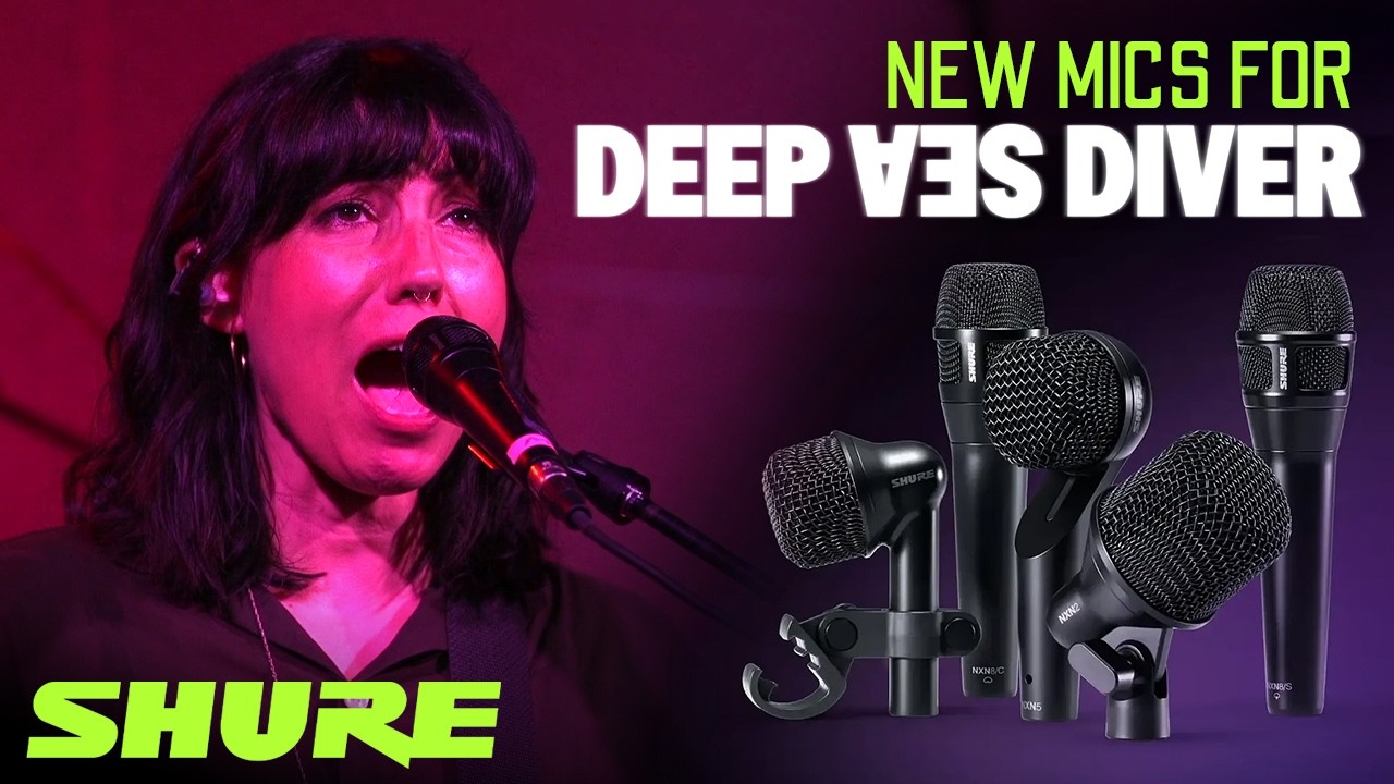 Микрофоны Shure Nexadyne в туре с Deep Sea Diver