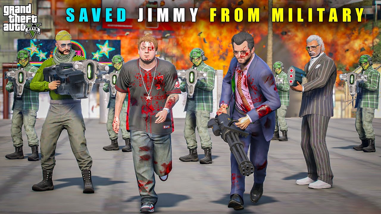 GTA 5 : FINALLY MICHAEL SAVED JIMMY FROM MILITARY COLONEL || BB GAMING
