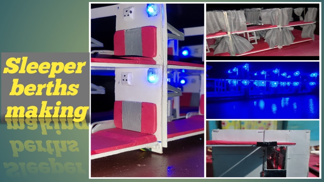 Ksrtc non-ac sleeper || Prakash vega || bus miniature berths 🛌 making..