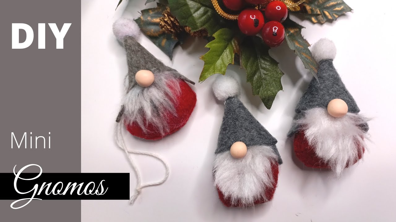 Como hacer Mini GNOMOS NAVIDEÑOS!