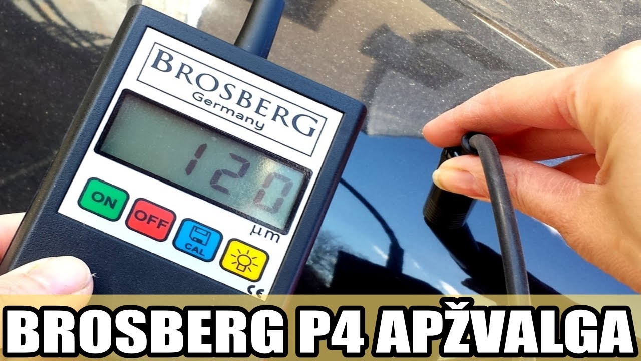 Dažų storio matuoklis Brosberg P4 &ndash; greitas ir tikslus matavimas!