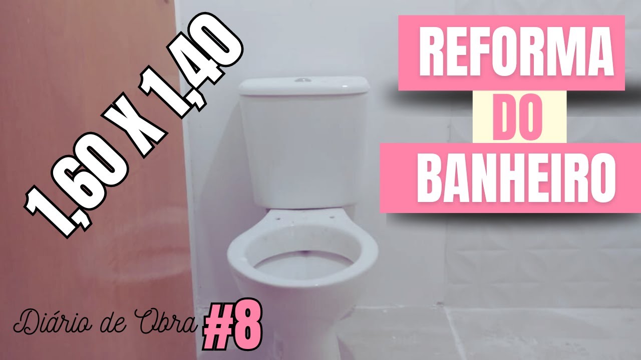 REFORMA DE BANHEIRO PEQUENO SEM QUEBRAR NADA