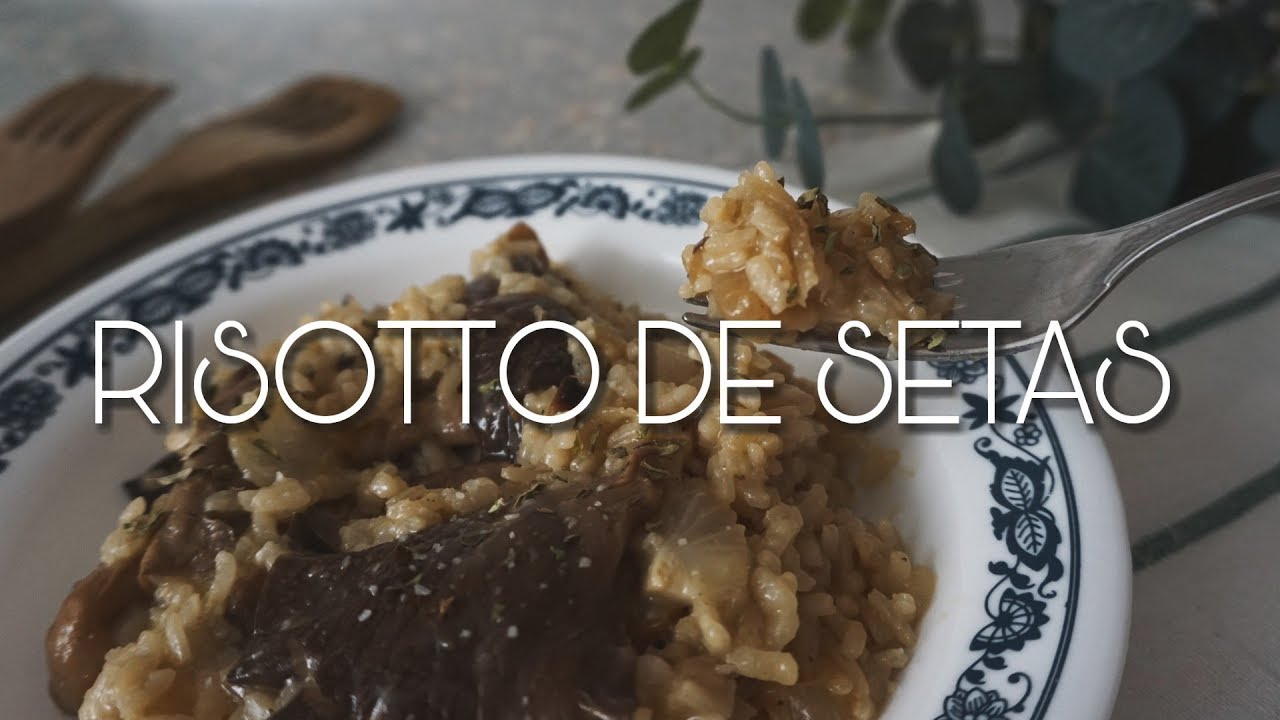 Risotto de setas y parmesano fácil receta italiana - El mejor arroz para el otoño - SEMANA OTOÑAL