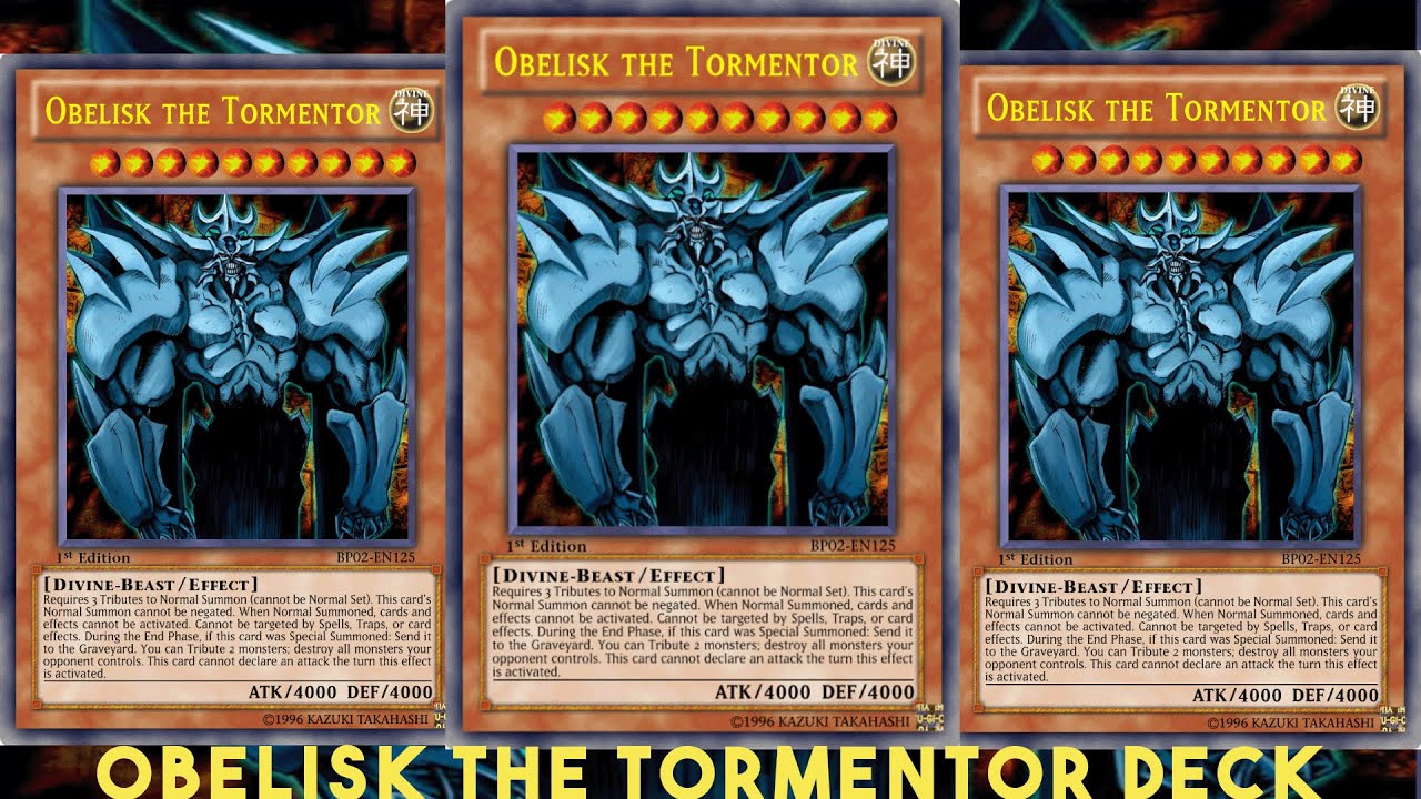 Yu Gi Oh! Power Of Chaos BAKURA THE DARK SPIRIT OBELISK THE TORMENTOR DECK