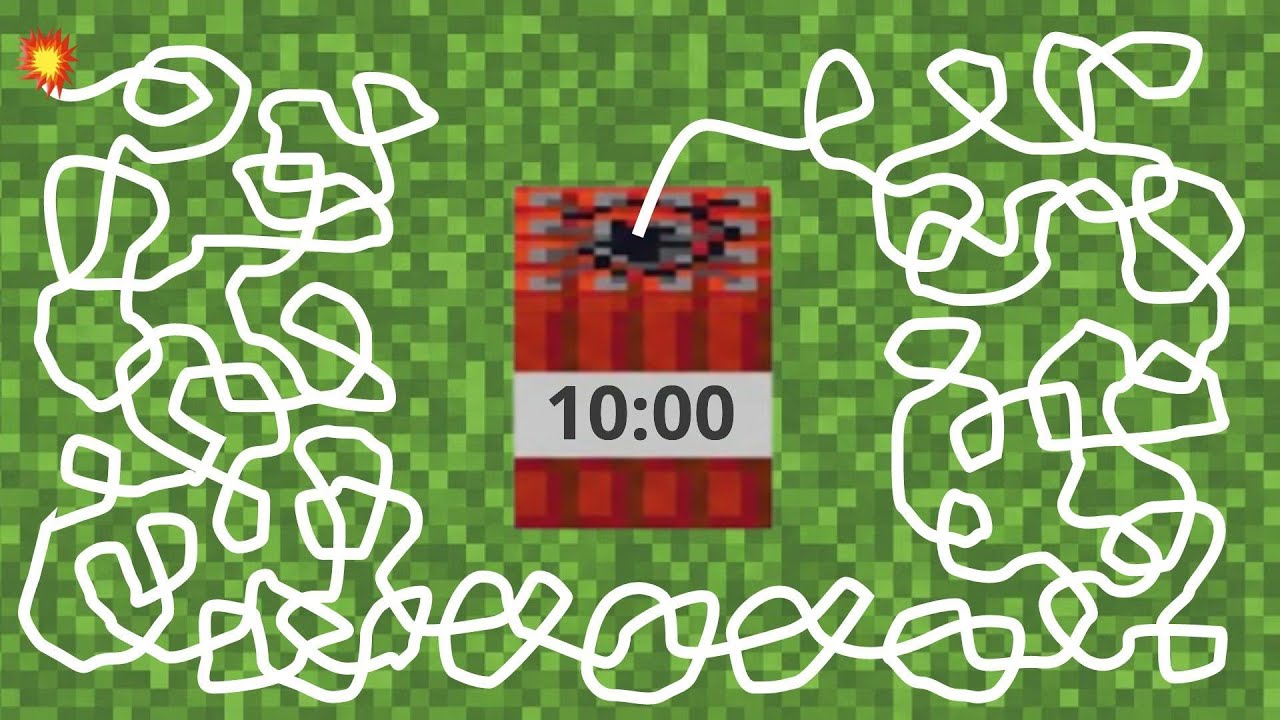 10 Minute Timer | Minecraft TNT Timer Bomb Countdown with Explosion 💥🟥