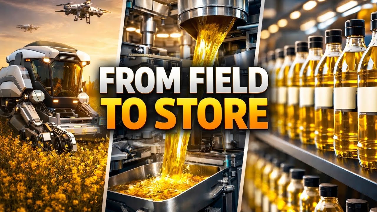 From Field to Store | A Futuristic Journey of Mustard Oil Production (AI Documentary)