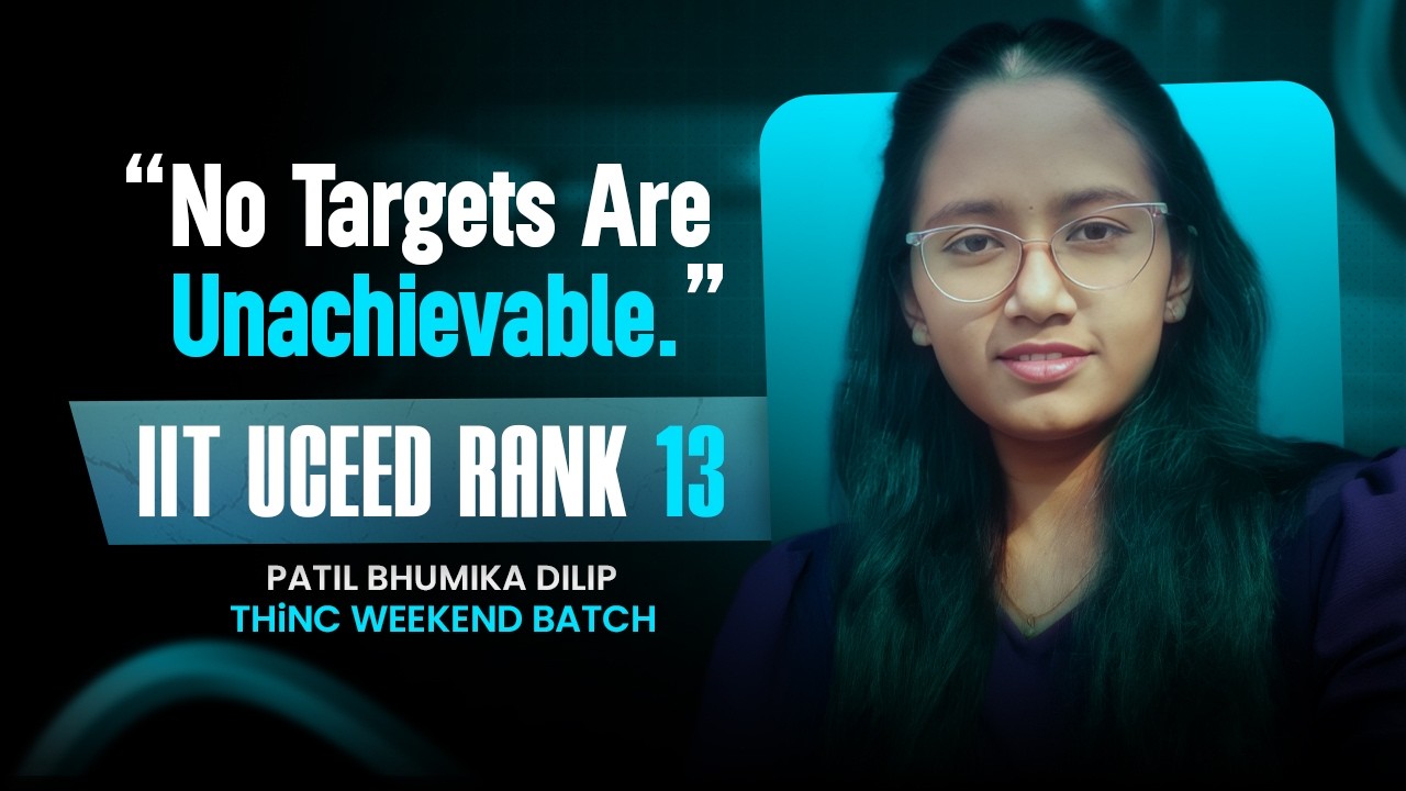 NO TARGETS ARE UNACHIEVABLE 📈✨| OUR IIT UCEED TOPPER 🏅 | PATIL BHUMIKA DILIP