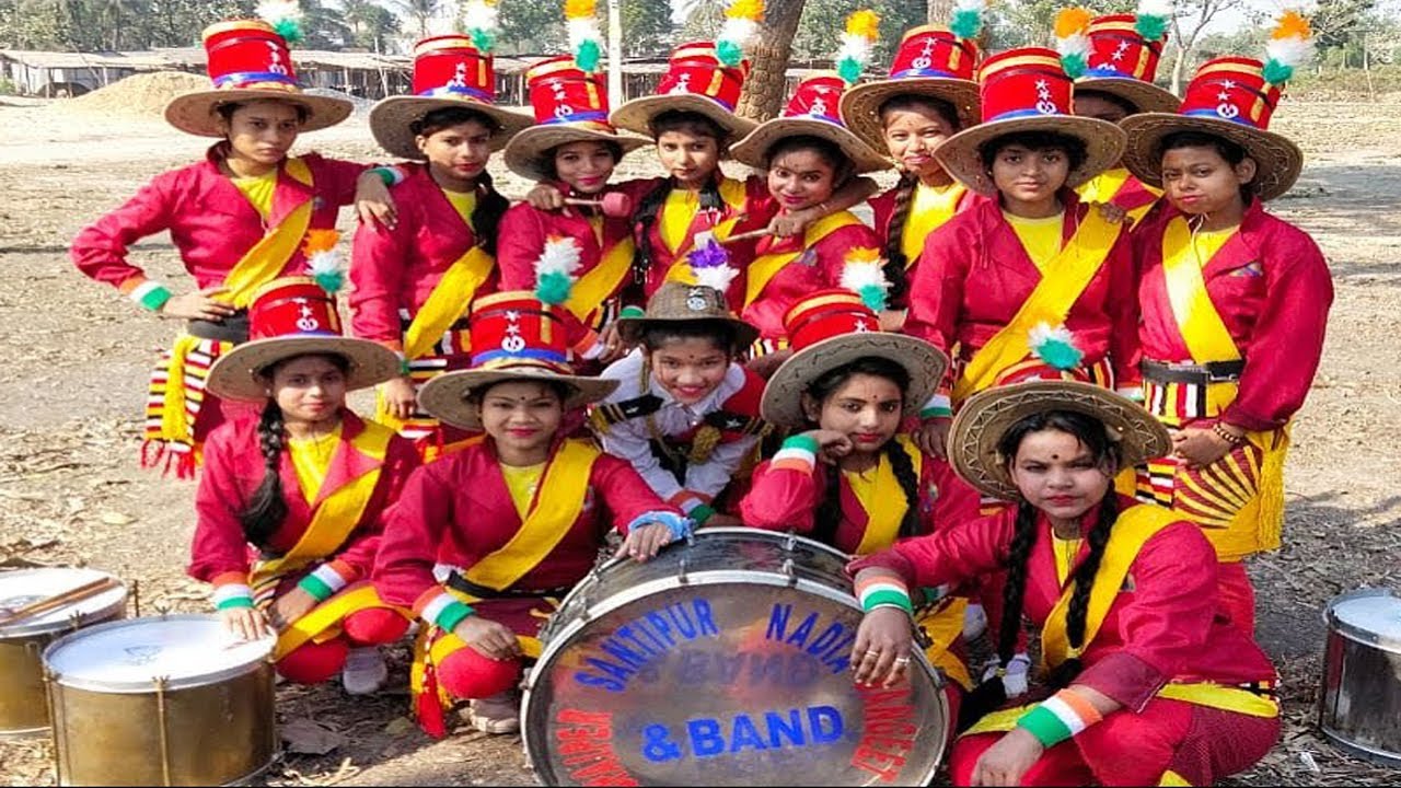 Best ladies band , tasha, santipur, (M-9563053466 ) mohila band, wedding band, biye barir bajna.