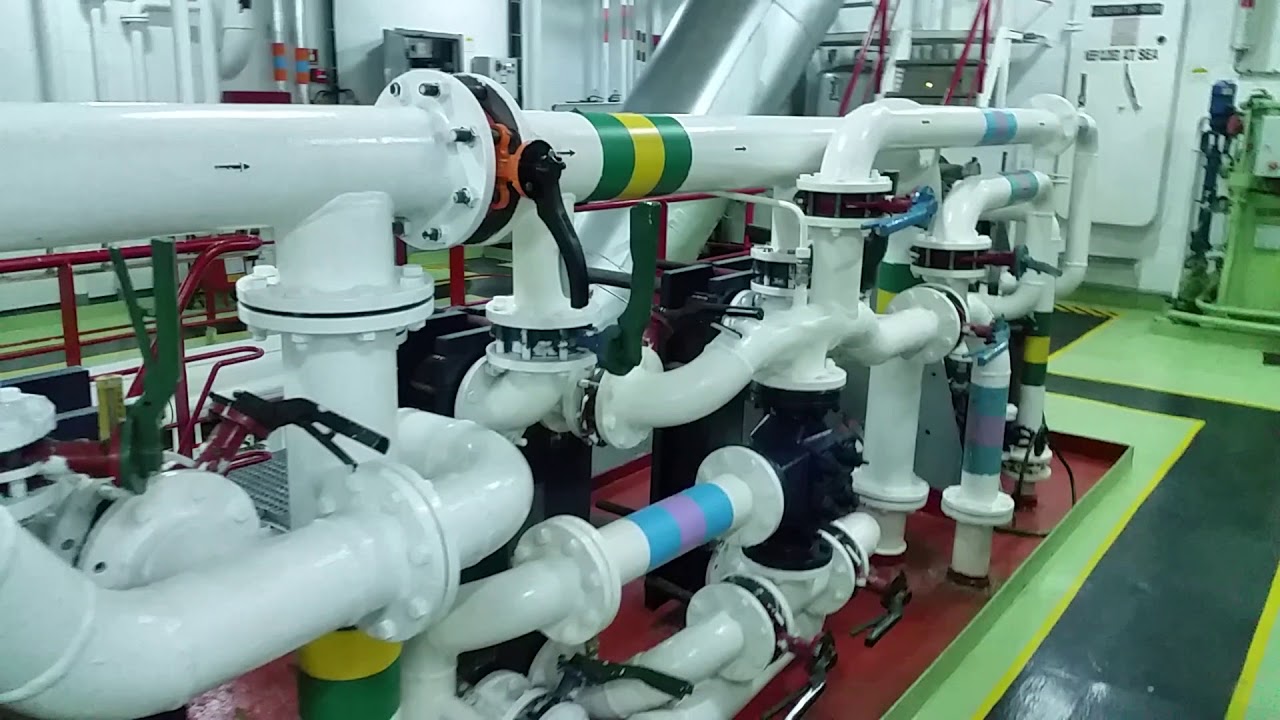 M/V Muzaffer Ana gemi makine dairesi