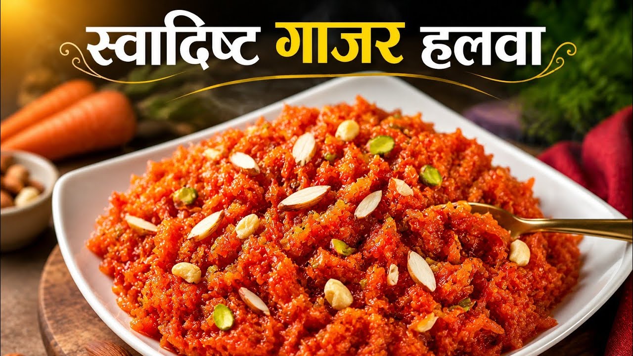 Gajar halwa recipe | गाजर हलवा रेसिपी मराठीत | Easy winter sweet